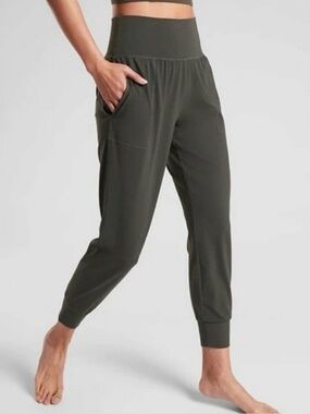 Athleta Cruise Jogger Power Vita Green Pant Sz Large